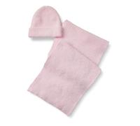 Amazon Essentials Unisex (Demi's Pick) Faux Mohair Scarf & Hat Set, Pastel Lilac, One Size