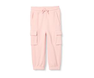 Amazon Essentials Unisex Kids' Cargo Joggers, Pink, 9 Years