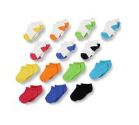 Amazon Essentials Unisex Kids' Cotton Low-Cut Cushioned Sock, 14 Pairs, Multicolour/Heather, S (2-4 Years)