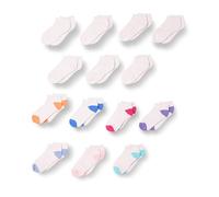 Amazon Essentials Unisex Kids' Cotton Low-Cut Cushioned Trainer Socks, Pack of 14