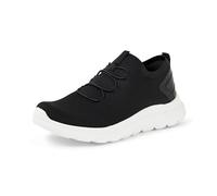 Amazon Essentials Unisex Kids' Lightweight Running Shoes, Black White, 1 UK