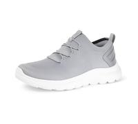 Amazon Essentials Unisex Kids' Lightweight Running Shoes, Grey White, 3 UK