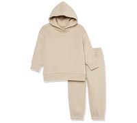 Amazon Essentials Unisex Kids' Modern Sweat Set, Pack of 2, Tan, 8 Years