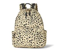 Amazon Essentials Unisex Kids' Nylon School Rucksack, Beige Leopard, One Size