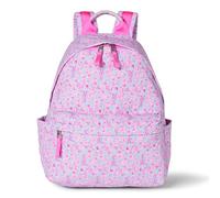 Amazon Essentials Unisex Kids' Nylon School Rucksack, Lilac Ditsy Floral, One Size