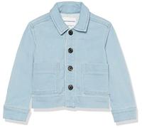 Amazon Essentials Unisex Kids' Relaxed Fit Denim Chore Jacket, Light Denim Blue, 5 Years