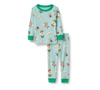 Amazon Essentials Unisex Kids' Snug-Fit Cotton Pyjama Sleepwear Sets, Forest Friends, 8 Years