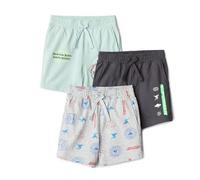 Amazon Essentials Warner Brothers Boy's Shorts, Pack of 3, Superman Symbols, 4 Years