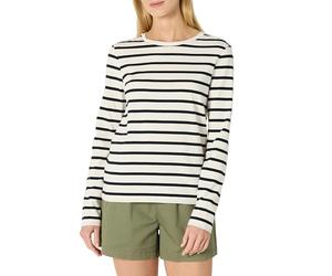 Amazon Essentials Women's 100% Cotton Regular-Fit Long-Sleeve T-Shirt