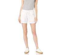 Amazon Essentials Women's 5" Inseam Drawstring Linen Blend Short (Available in Plus Size), White, Large