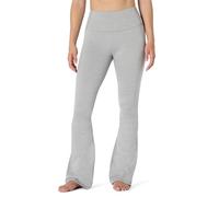 Amazon Essentials Women's Active Form Flex Buttery Soft Flared Leggings High-Waist Bootcut 31.5” (80.0cm) Inseam Full-Length Yoga Trousers, Grey Space Dye, XXL
