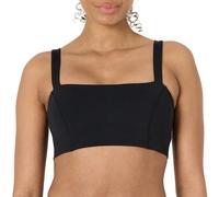 Amazon Essentials Women's Active FormFlex Buttery Soft Light Support Bandeau Sports Bra with Adjustable Straps, Black, S