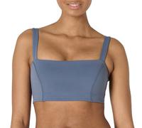Amazon Essentials Women's Active FormFlex Buttery Soft Light Support Bandeau Sports Bra with Adjustable Straps, Slate Grey, XL