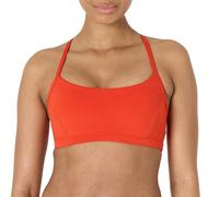 Amazon Essentials Women's Active FormFlex Buttery Soft Light Support Y-Back Thin Strap Yoga Sports Bra, Bright Red, XS