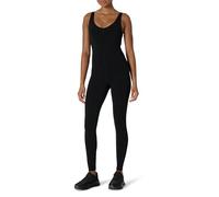 Amazon Essentials Women's Active FormFlex Buttery Soft One Piece Full Length Leggings Jumpsuit with Built-In Bra, Black, M