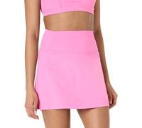 Amazon Essentials Women's Active Formflex Buttery Soft Tennis Skirt with Built-In Shorts with Pockets, Flamingo Pink, S