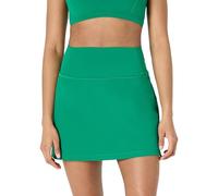Amazon Essentials Women's Active Formflex Buttery Soft Tennis Skirt with Built-In Shorts with Pockets, Emerald Green, M
