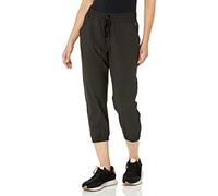 Amazon Essentials Women's Active Performance Stretch Woven 23.5” (60 cm) Inseam Crop Jogger Trouser, Black - Original, L