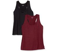 Amazon Essentials Women's Active Quick-Dry Tech-Stretch Sport Racerback Scoop-Neck Gym Vest Top, Multipack