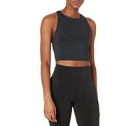 Amazon Essentials Women's Active Sculpt High Neck Racer Back Sports Bra Vest, Black, L