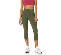 Amazon Essentials Women's Active Sculpt Workout Athleisure High Rise Capri Leggings (Available in Plus Size), Olive, 6XL Plus