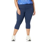 Amazon Essentials Women's Active Sculpt Workout Athleisure High Rise Capri Leggings (Available in Plus Size), Navy, XXL
