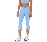 Amazon Essentials Women's Active Sculpt Workout Athleisure Mid Rise Capri Leggings, French Blue, L