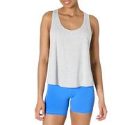 Amazon Essentials Women's Active Soft Cotton Racerback Relaxed Fit Lightweight Yoga Workout Tank with Drop Armholes, Light Grey Heather, S