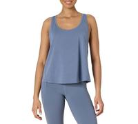 Amazon Essentials Women's Active Soft Cotton Racerback Relaxed Fit Lightweight Yoga Workout Tank with Drop Armholes, Slate Grey, XL