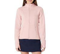 Amazon Essentials Women's Active Sweat Slim-Fit Zip-Through Jacket with Thumbholes, Dusty Pink, XS