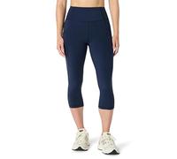 Amazon Essentials Women's Active Total Train High-Waist 19” (48cm) Inseam Capri Gym Workout Leggings with Pockets, Navy, S