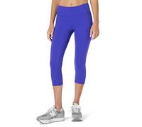 Amazon Essentials Women's Active Total Train Mid-Rise 19” (48cm) Inseam Capri Gym Workout Leggings, Royal Blue, M