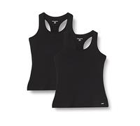 Amazon Essentials Women's Active Workout Quick Dry Tech Stretch Racerback Vest (Available in Plus Size), Pack of 2, Black, XL