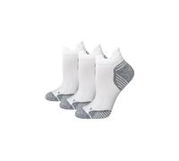 Amazon Essentials Women's Athletic Performance Low-Cut Running Socks, Cushioned with Arch Support, 3 Pairs, White, 5.5-10