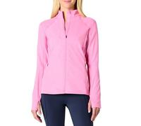 Amazon Essentials Women's Athletic Soft Performance Lightweight Zip-Up Workout Running Jacket, Pink Space Dye, XS