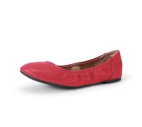 Amazon Essentials Women's Belice Ballet Flat, Bright Poppy Red, 6 UK Wide