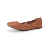 Amazon Essentials Women's Belice Ballet Flat, Camel, 6 UK Wide