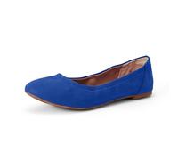 Amazon Essentials Women's Belice Ballet Flat, Dark Blue, 8 UK Wide
