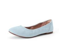 Amazon Essentials Women's Belice Ballet Flat, Light Blue, 5 UK