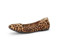 Amazon Essentials Women's Belice Ballet Flat, Light Brown Leopard, 7.5 UK