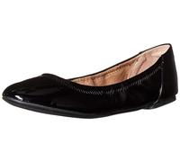 Amazon Essentials Women's Belice Slip On Ballet Flat, Black Patent, 5.5 UK