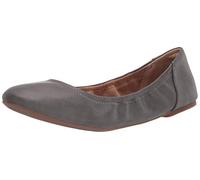 Amazon Essentials Women's Belice Slip On Ballet Flat, Charcoal, 6 UK Wide