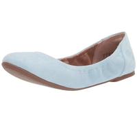 Amazon Essentials Women's Belice Slip On Ballet Flat, Light Blue, 4.5 UK