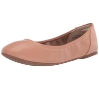 Amazon Essentials Women's Belice Slip On Ballet Flat, Light Camel, 12.5 Wide