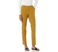 Amazon Essentials Women's Bi-Stretch Full Length Straight Leg Trouser, Dark Camel, 16