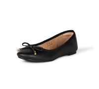 Amazon Essentials Women's Billie Ballet Flats, Black, 13