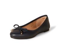 Amazon Essentials Women's Billie Ballet Flats, Navy, 9.5
