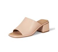 Amazon Essentials Women's Block Heel Mules, Beige, 4 UK