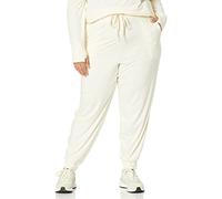 Amazon Essentials Women's Brushed Tech Stretch Jogging Bottoms (Available in Plus Size), Off-White, XXL Plus