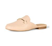 Amazon Essentials Women's Buckle Mule, Beige Crocodile, 9 UK